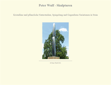 Tablet Screenshot of peterwulf-skulpturen.ch